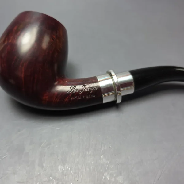 Ser Jacopo Melolontha Smooth Brandy w/ Silver Estate Briar Pipe, Unsmoked - Image 8