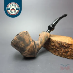 Nording Signature Black Grain Smooth Freehand Estate Briar Pipe, Unsmoked