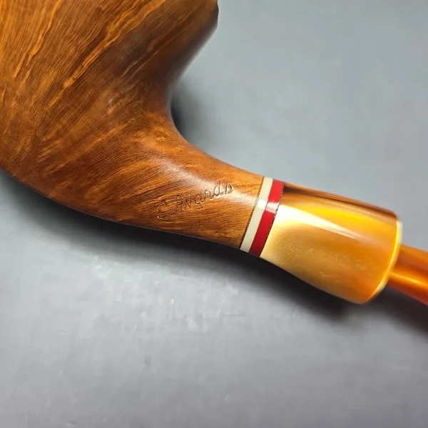 Edward's XL Smooth Freehand w/ Acrylic Estate Briar Pipe, American Estates - Image 10