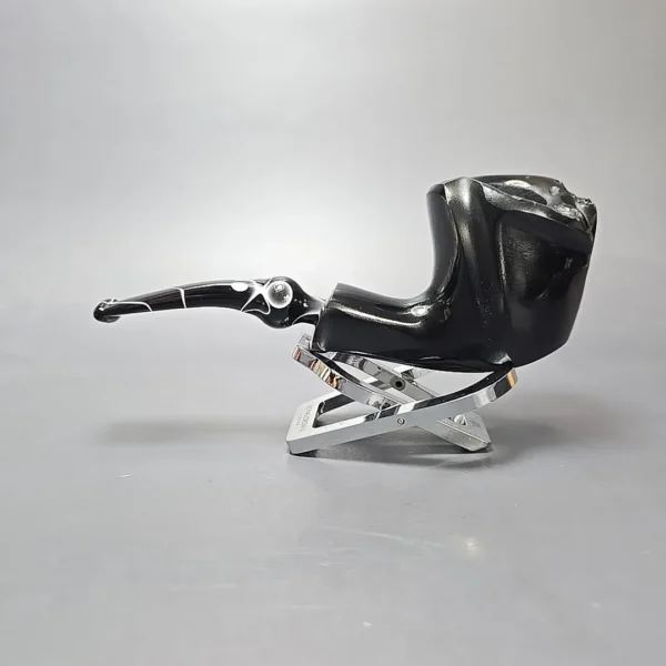 Nording Black Smooth Freehand Estate Briar Pipe, Unsmoked - Image 4