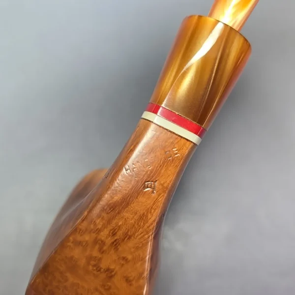 Edward's XL Smooth Freehand w/ Acrylic Estate Briar Pipe, American Estates - Image 11