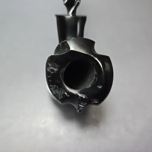 Nording Black Smooth Freehand Estate Briar Pipe, Unsmoked - Image 6