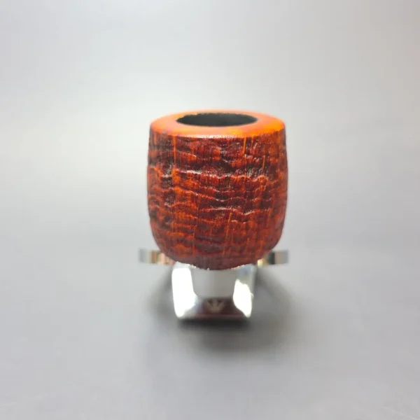 Smith House Partially Sandblasted Pot w/ Rein & Ivorite Handmade Briar Pipe, New - Image 10