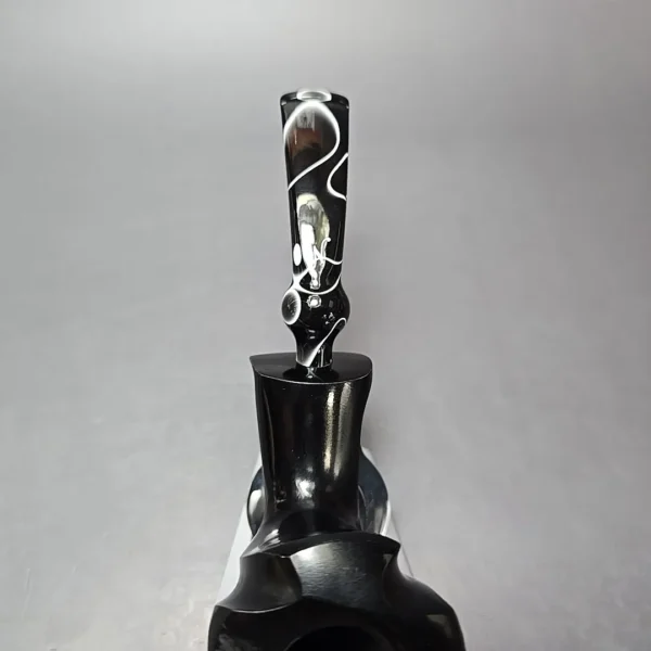 Nording Black Smooth Freehand Estate Briar Pipe, Unsmoked - Image 7