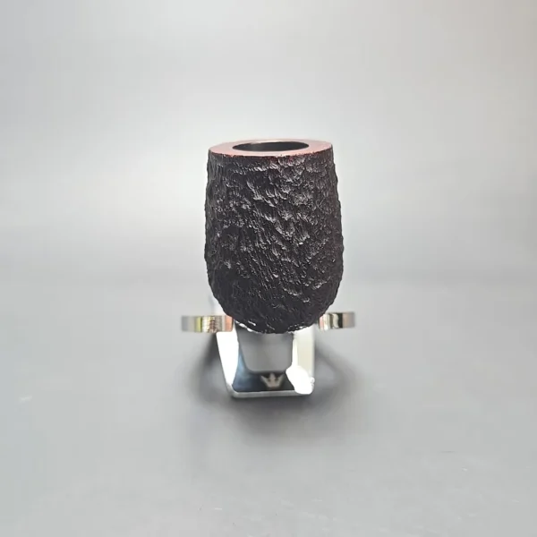 James Upshall Bark Group 5 Partially Rusticated Billiard Estate Briar Pipe, Unsmoked - Image 10