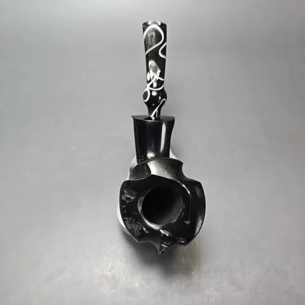 Nording Black Smooth Freehand Estate Briar Pipe, Unsmoked - Image 8