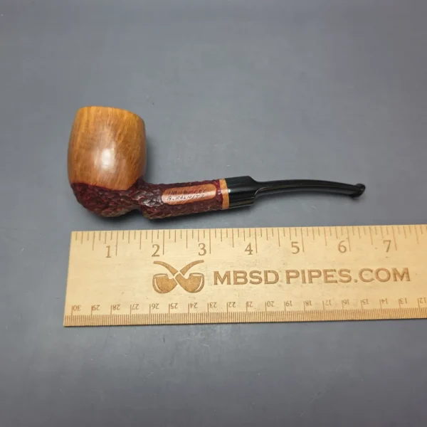 Brian Kalnitz Partially Rusticated Billiard Estate Briar Pipe, American Estates - Image 4