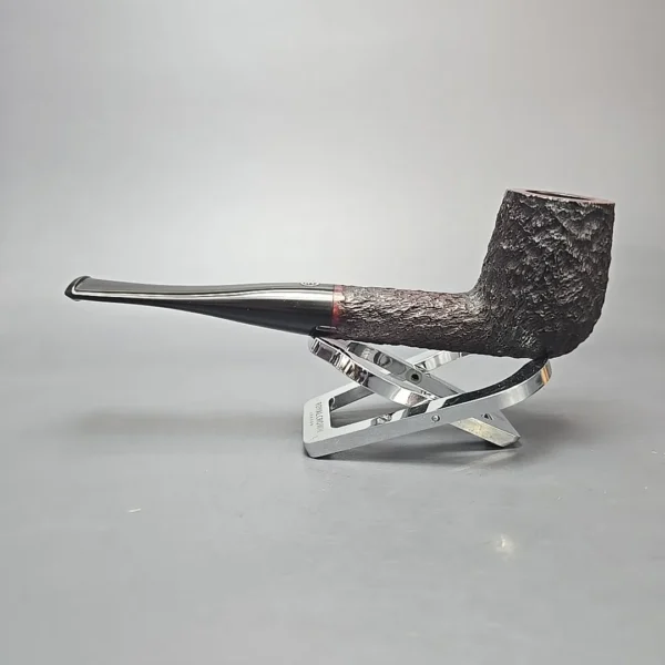 James Upshall Bark Group 5 Partially Rusticated Billiard Estate Briar Pipe, Unsmoked - Image 11