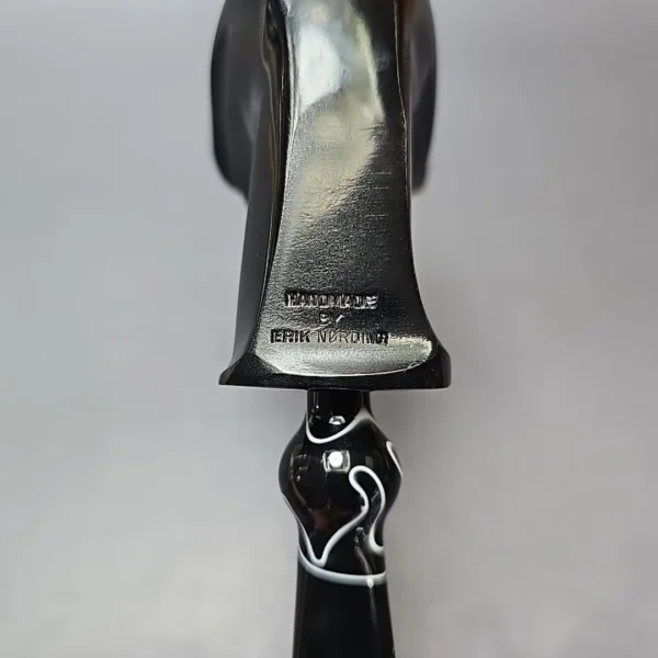 Nording Black Smooth Freehand Estate Briar Pipe, Unsmoked - Image 10