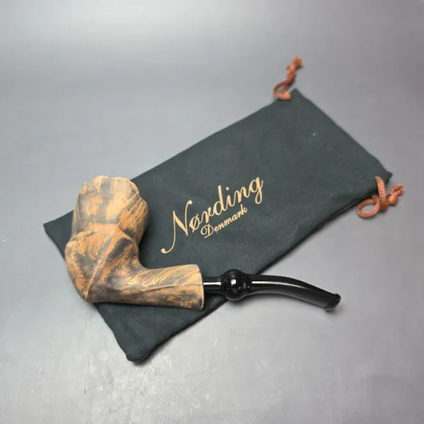 Nording Signature Black Grain Smooth Freehand Estate Briar Pipe, Unsmoked - Image 11