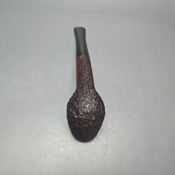 James Upshall Bark Group 5 Partially Rusticated Billiard Estate Briar Pipe, Unsmoked - Image 7
