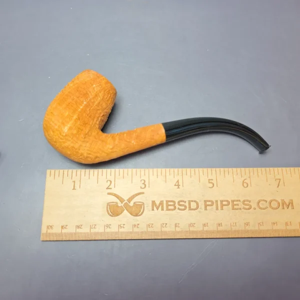 Pipe Tristan Sandblasted 120 LC Bent Billiard Handmade Briar Pipe, New - Image 8
