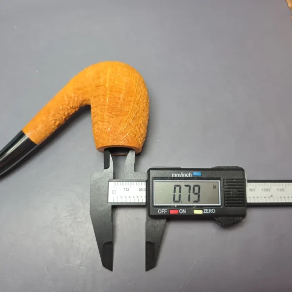 Pipe Tristan Sandblasted 120 LC Bent Billiard Handmade Briar Pipe, New - Image 9