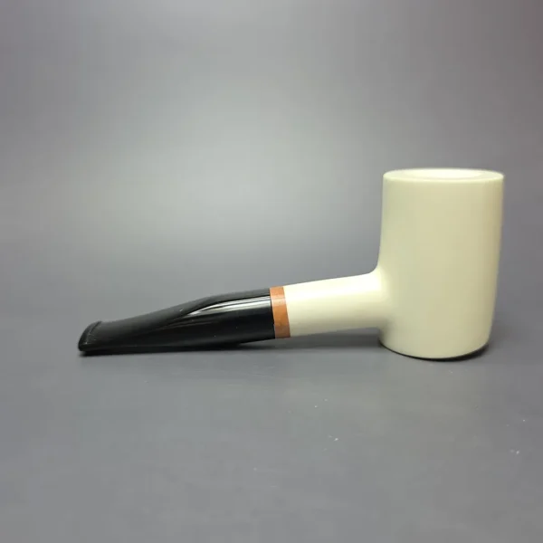 MBSD Meerschaum Deluxe Smooth Poker Block Meerschaum, Pipe Briar-Mortise, New - Image 5