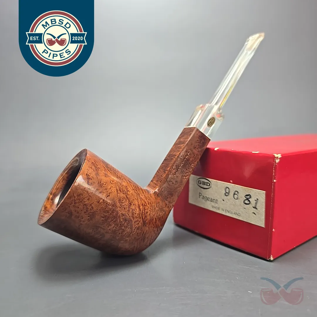 GBD Pre-1980s Century Collector 9668 Smooth Dublin Estate Briar Pipe, Unsmoked