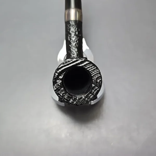 Peterson 2025 St Patrick's Day 106 Sandblasted Billiard w/ Silver Estate Briar Pipe, Unsmoked - Image 9