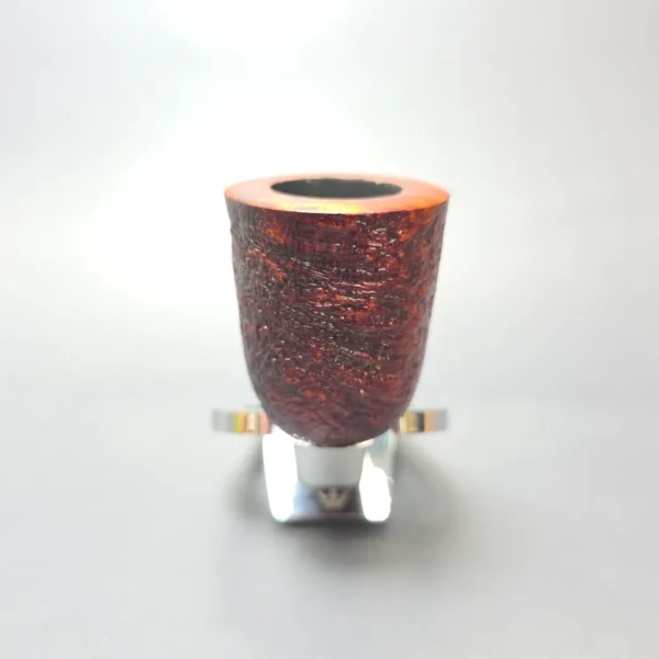Smith House Partially Sandblasted Oval Shank Dublin Handmade Briar Pipe, New - Image 3