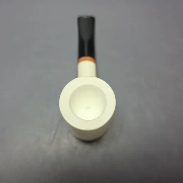 MBSD Meerschaum Deluxe Smooth Poker Block Meerschaum, Pipe Briar-Mortise, New - Image 6