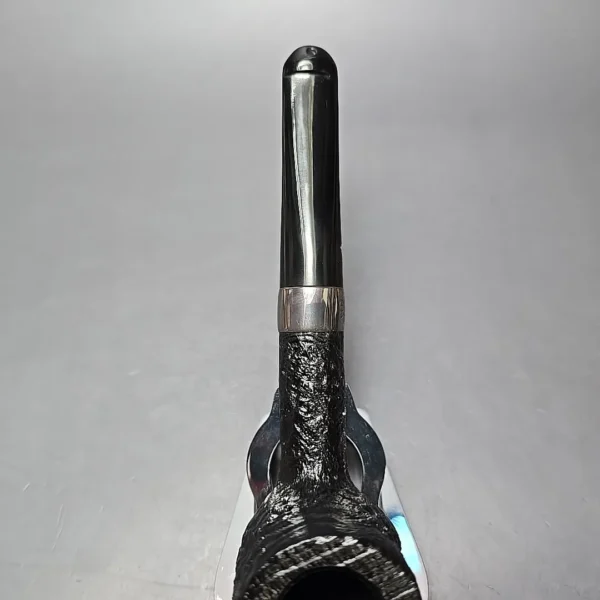 Peterson 2025 St Patrick's Day 106 Sandblasted Billiard w/ Silver Estate Briar Pipe, Unsmoked - Image 10
