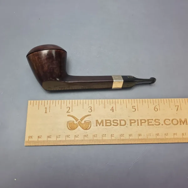 Ferndown Reo 1 Star Smooth Bulldog w/ Silver Estate Briar Pipe, English Estates - Image 4
