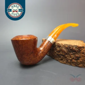 Peterson Rosslare B10 Smooth Calabash w/ Silver Estate Briar Pipe, Irish Estates