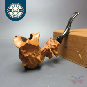 Micoli (Robert Burns) Partially Rusticated Freehand Sitter Estate Briar Pipe, Unsmoked