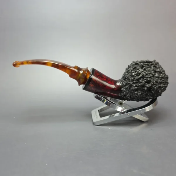 Nording (for The Tinder Box) Freehand Rusticated Brandy Estate Briar Pipe, Danish Estates 9mm - Image 4