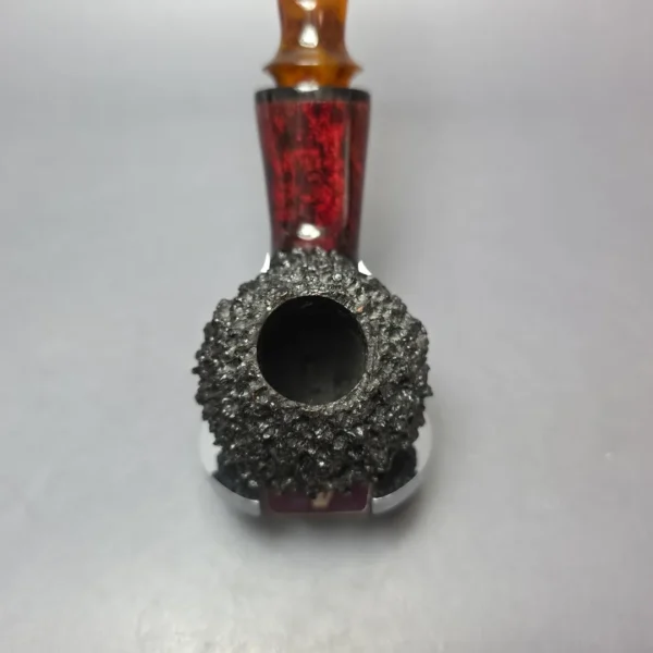 Nording (for The Tinder Box) Freehand Rusticated Brandy Estate Briar Pipe, Danish Estates 9mm - Image 5