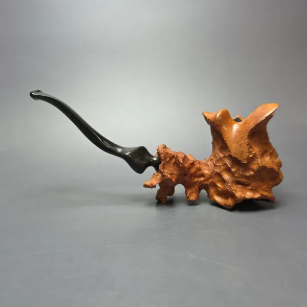 Micoli (Robert Burns) Partially Rusticated Freehand Sitter Estate Briar Pipe, Unsmoked - Image 5