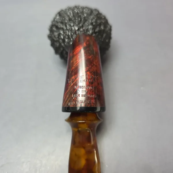 Nording (for The Tinder Box) Freehand Rusticated Brandy Estate Briar Pipe, Danish Estates 9mm - Image 7