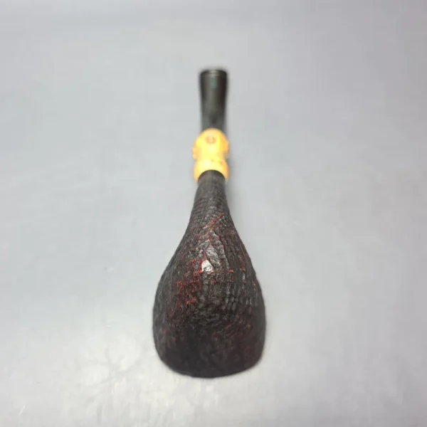 Stanwell (c.1980s-1990s) Partially Sandblasted Dublin w/ Bamboo Estate Briar Pipe, Danish Estates - Image 7