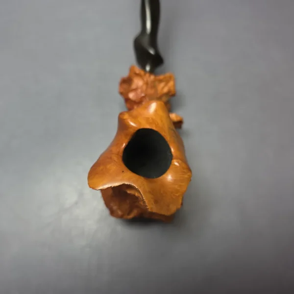 Micoli (Robert Burns) Partially Rusticated Freehand Sitter Estate Briar Pipe, Unsmoked - Image 7