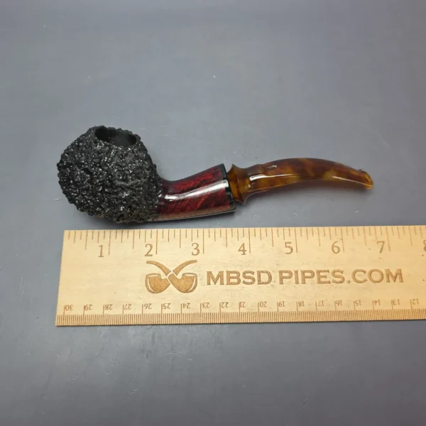 Nording (for The Tinder Box) Freehand Rusticated Brandy Estate Briar Pipe, Danish Estates 9mm - Image 8