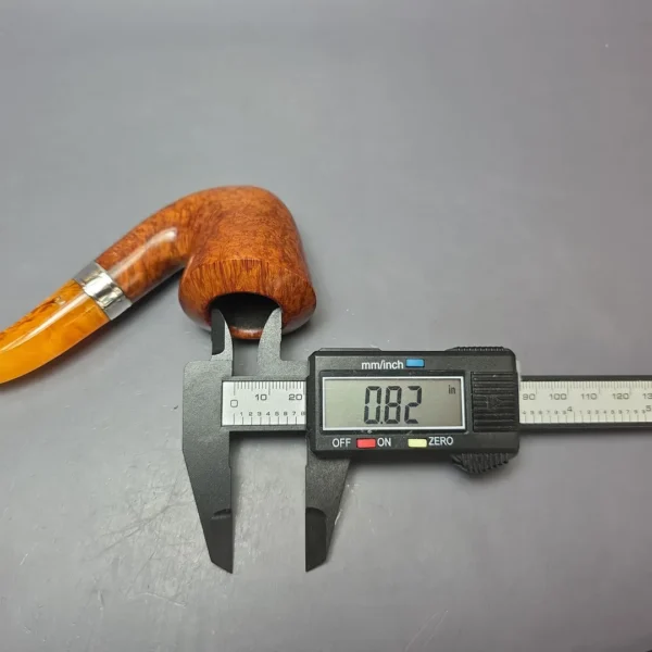 Peterson Rosslare B10 Smooth Calabash w/ Silver Estate Briar Pipe, Irish Estates - Image 10