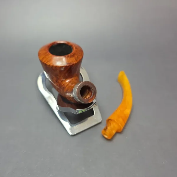 Peterson Rosslare B10 Smooth Calabash w/ Silver Estate Briar Pipe, Irish Estates - Image 11