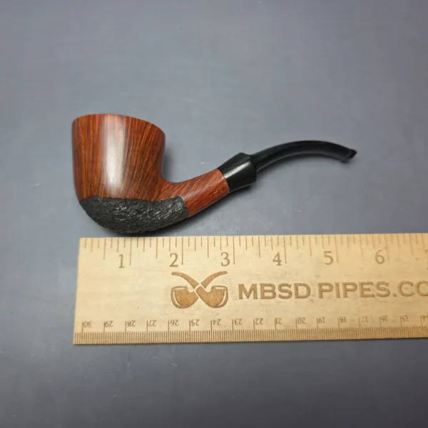 WO Larsen Partially Rusticated Dublin Estate Briar Pipe, Danish Estates - Image 11
