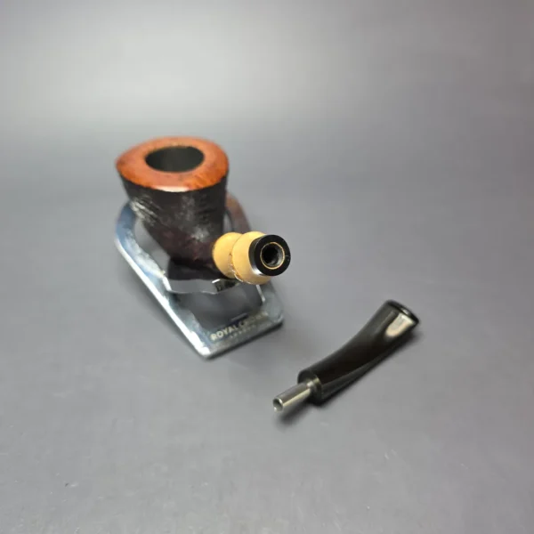 Stanwell (c.1980s-1990s) Partially Sandblasted Dublin w/ Bamboo Estate Briar Pipe, Danish Estates - Image 11