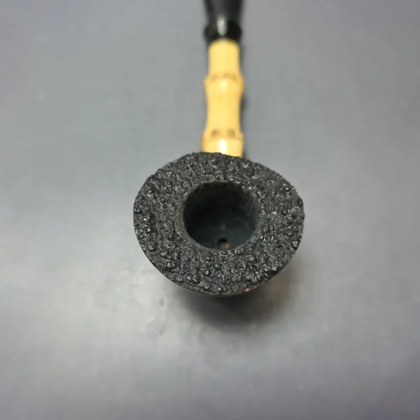 Martin Romijn Smooth Poker w/ Bamboo Handmade Briar Pipe, New - Image 8