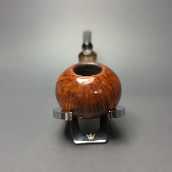 Jorn Micke 4763 Smooth Squat Tomato w/ Horn Estate Briar Pipe, Danish Estates - Image 11