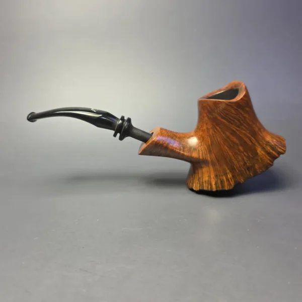 Ben Wade (Preben Holm) Golden Walnut XL Smooth Freehand Volcano Estate Briar Pipe, Danish Estates - Image 4