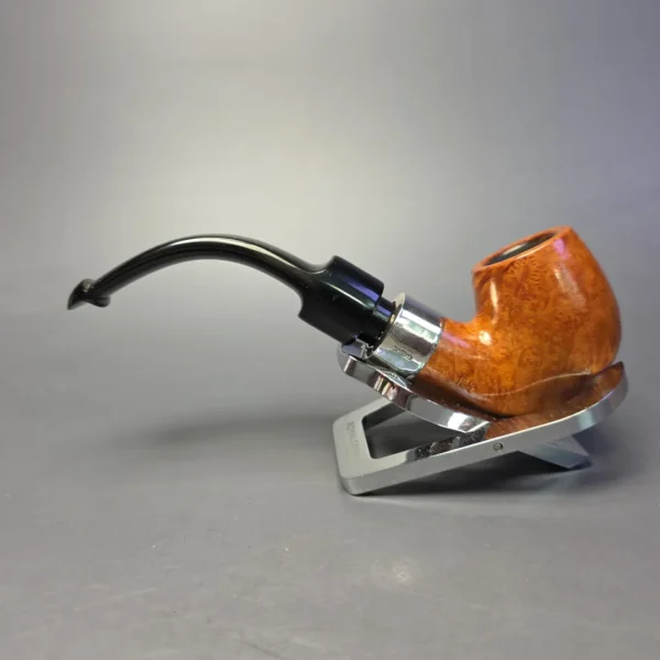Peterson Deluxe System Natural 12.5 Smooth Bent Billiard Estate Briar Pipe, Irish Estates - Image 4