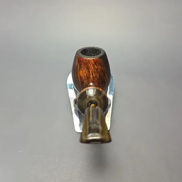 Papa Bear's Pipes by Tim Beaumont Partially Sandblasted Brandy Handmade Briar Pipe, New - Image 5