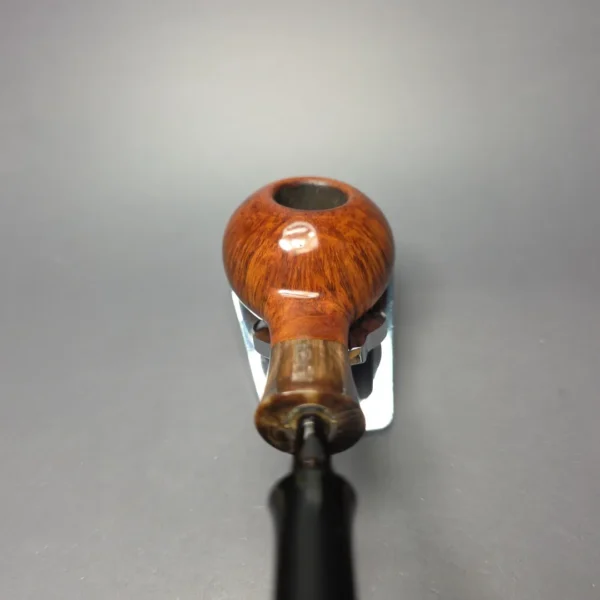 Jorn Micke 4763 Smooth Squat Tomato w/ Horn Estate Briar Pipe, Danish Estates - Image 6