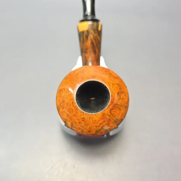 Papa Bear's Pipes by Tim Beaumont Smooth Dublin w/ Spalted Poplar Handmade Briar Pipe, New - Image 7