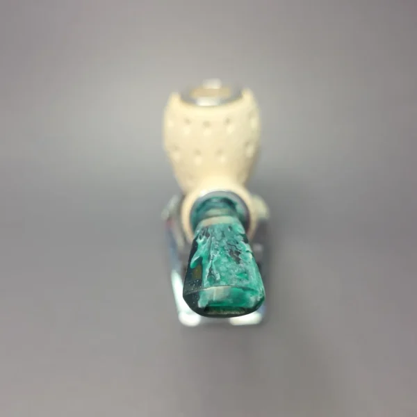 MBSD Meerschaum Double Silver Lattice Egg Reverse Calabash Block Meerschaum Pipe, New - Image 7