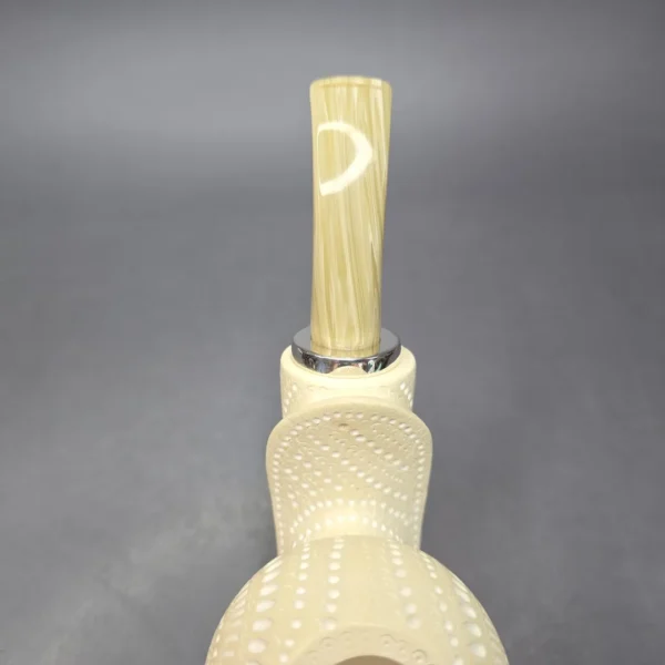 MBSD Meerschaum Silver XXL Lattice Blowfish Reverse Calabash Block Meerschaum Pipe, New - Image 8