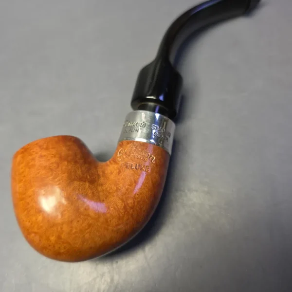 Peterson Deluxe System Natural 12.5 Smooth Bent Billiard Estate Briar Pipe, Irish Estates - Image 8