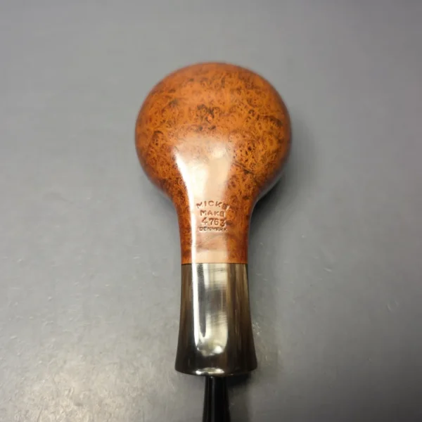 Jorn Micke 4763 Smooth Squat Tomato w/ Horn Estate Briar Pipe, Danish Estates - Image 8
