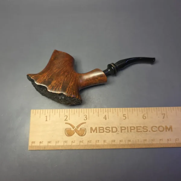 Ben Wade (Preben Holm) Golden Walnut XL Smooth Freehand Volcano Estate Briar Pipe, Danish Estates - Image 9