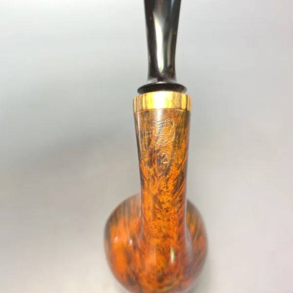 Papa Bear's Pipes by Tim Beaumont Smooth Dublin w/ Spalted Poplar Handmade Briar Pipe, New - Image 9